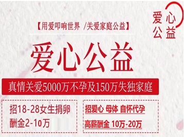 顺河捐卵助孕生子 爱心志愿者招募